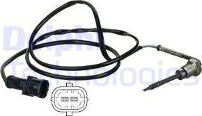 Delphi TS30009 - Sensore, Temperatura gas scarico www.autoricambi360.it