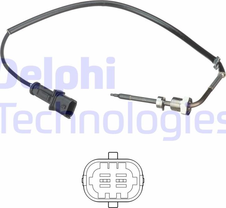 Delphi TS30195 - Sensore, Temperatura gas scarico www.autoricambi360.it