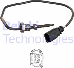 Delphi TS30140-11B1 - Sensore, Temperatura gas scarico www.autoricambi360.it