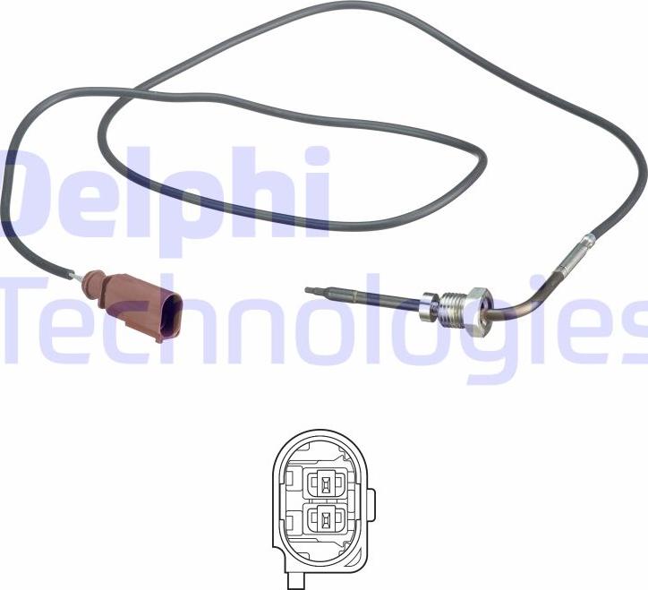 Delphi TS30169 - Sensore, Temperatura gas scarico www.autoricambi360.it