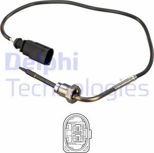 Delphi TS30178 - Sensore, Temperatura gas scarico www.autoricambi360.it