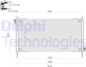 Delphi TSP0225109 - Condensatore, Climatizzatore www.autoricambi360.it