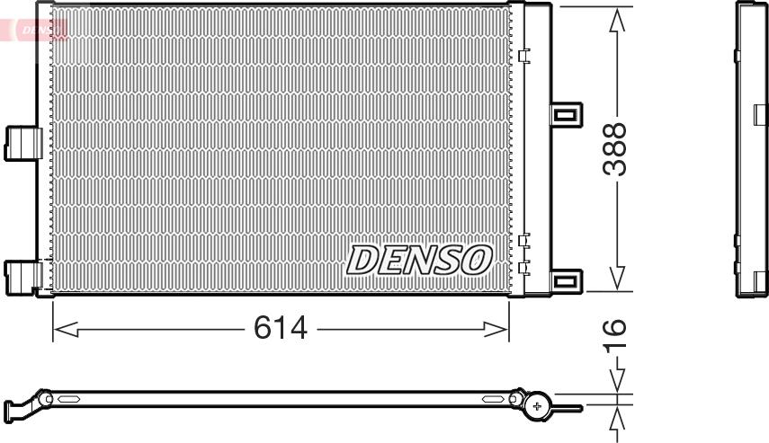 Denso DCN99080 - Condensatore, Climatizzatore www.autoricambi360.it