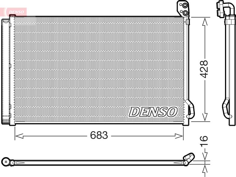 Denso DCN99083 - Condensatore, Climatizzatore www.autoricambi360.it