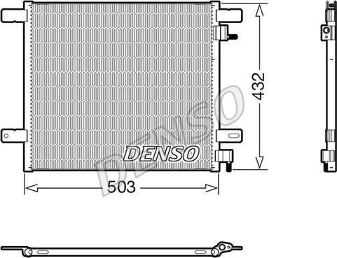 Denso DCN99076 - Condensatore, Climatizzatore www.autoricambi360.it