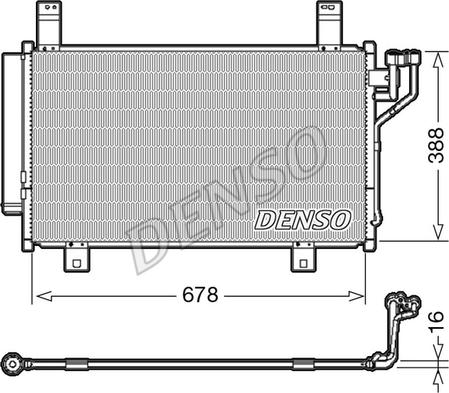 Denso DCN44009 - Condensatore, Climatizzatore www.autoricambi360.it