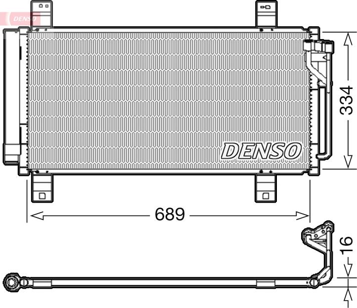 Denso DCN44008 - Condensatore, Climatizzatore www.autoricambi360.it