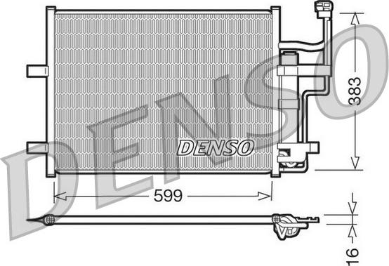 Denso DCN44003 - Condensatore, Climatizzatore www.autoricambi360.it