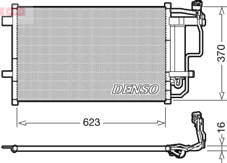 Denso DCN44007 - Condensatore, Climatizzatore www.autoricambi360.it