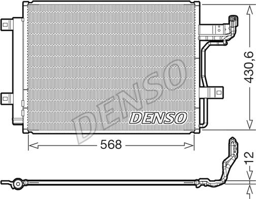 Denso DCN44019 - Condensatore, Climatizzatore www.autoricambi360.it