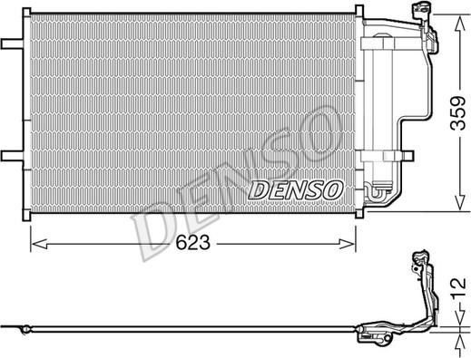 Denso DCN44011 - Condensatore, Climatizzatore www.autoricambi360.it