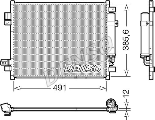 Denso DCN46034 - Condensatore, Climatizzatore www.autoricambi360.it