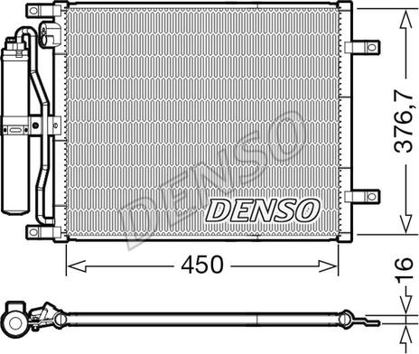 Denso DCN46029 - Condensatore, Climatizzatore www.autoricambi360.it