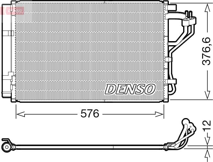 Denso DCN41010 - Condensatore, Climatizzatore www.autoricambi360.it