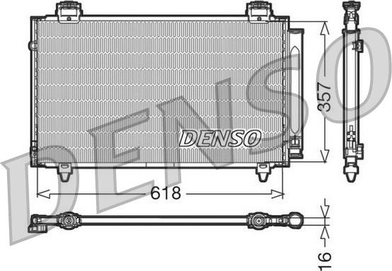 Denso DCN50004 - Condensatore, Climatizzatore www.autoricambi360.it