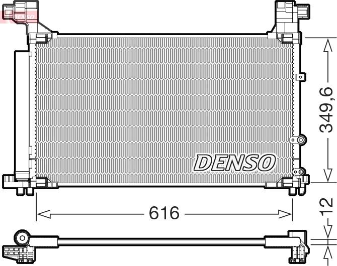 Denso DCN50132 - Condensatore, Climatizzatore www.autoricambi360.it