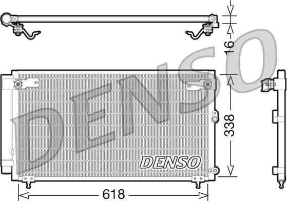 Denso DCN51006 - Condensatore, Climatizzatore www.autoricambi360.it
