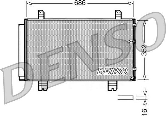 Denso DCN51002 - Condensatore, Climatizzatore www.autoricambi360.it
