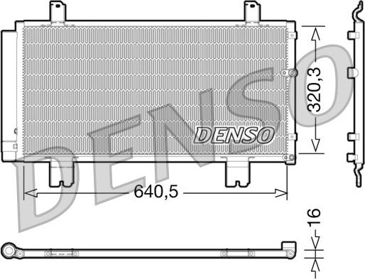 Denso DCN51007 - Condensatore, Climatizzatore www.autoricambi360.it