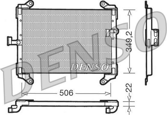 Denso DCN09050 - Condensatore, Climatizzatore www.autoricambi360.it