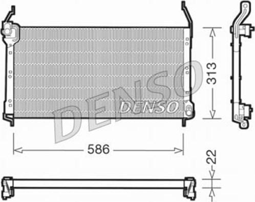 Denso DCN09014 - Condensatore, Climatizzatore www.autoricambi360.it