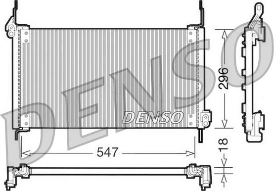 Denso DCN09016 - Condensatore, Climatizzatore www.autoricambi360.it