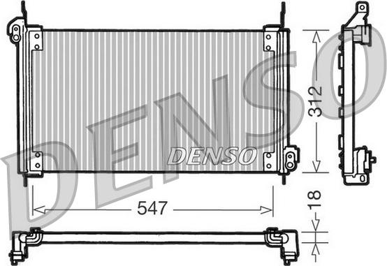 Denso DCN09010 - Condensatore, Climatizzatore www.autoricambi360.it