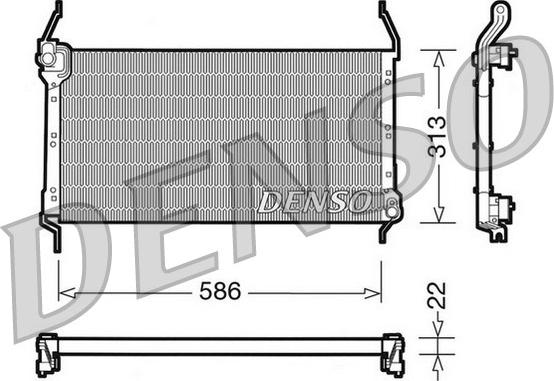 Denso DCN09013 - Condensatore, Climatizzatore www.autoricambi360.it