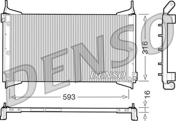 Denso DCN09012 - Condensatore, Climatizzatore www.autoricambi360.it