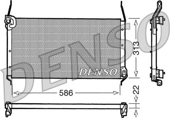 Denso DCN09017 - Condensatore, Climatizzatore www.autoricambi360.it