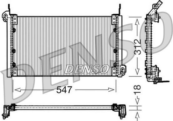 Denso DCN09080 - Condensatore, Climatizzatore www.autoricambi360.it