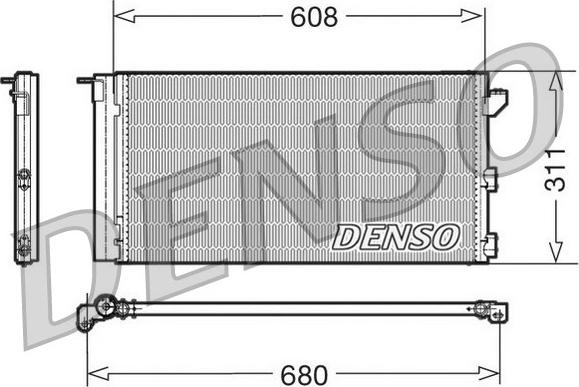 Denso DCN09105 - Condensatore, Climatizzatore www.autoricambi360.it