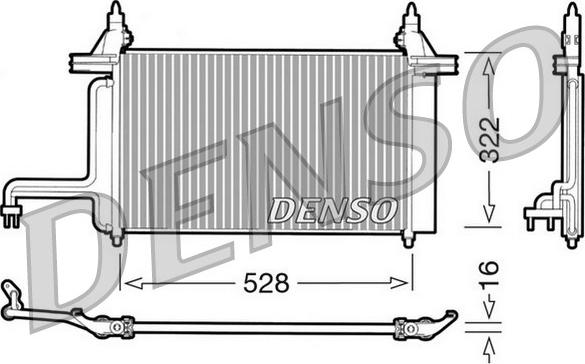 Denso DCN09130 - Condensatore, Climatizzatore www.autoricambi360.it