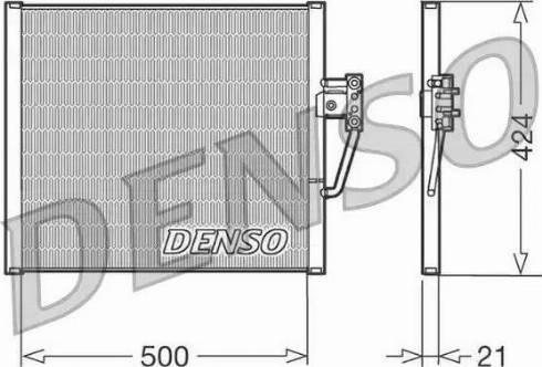 Denso DCN05005 - Condensatore, Climatizzatore www.autoricambi360.it