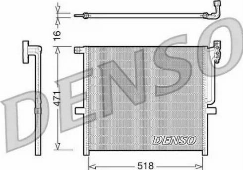Denso DCN05001 - Condensatore, Climatizzatore www.autoricambi360.it