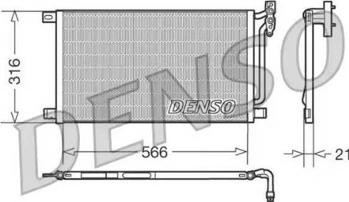 Denso DCN05003 - Condensatore, Climatizzatore www.autoricambi360.it