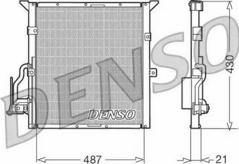 Denso DCN05002 - Condensatore, Climatizzatore www.autoricambi360.it