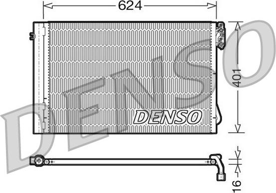 Denso DCN05011 - Condensatore, Climatizzatore www.autoricambi360.it