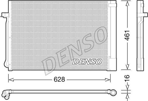 Denso DCN05013 - Condensatore, Climatizzatore www.autoricambi360.it