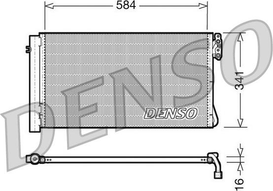 Denso DCN05012 - Condensatore, Climatizzatore www.autoricambi360.it