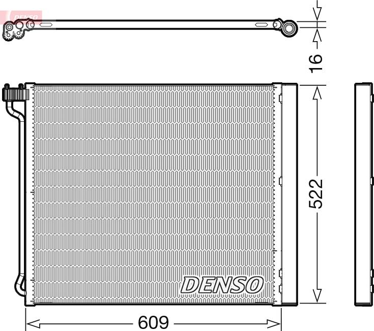 Denso DCN05034 - Condensatore, Climatizzatore www.autoricambi360.it
