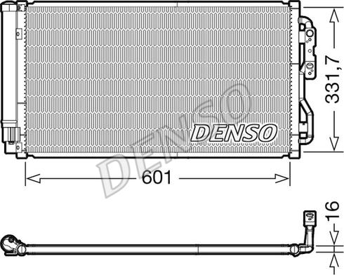 Denso DCN05033 - Condensatore, Climatizzatore www.autoricambi360.it