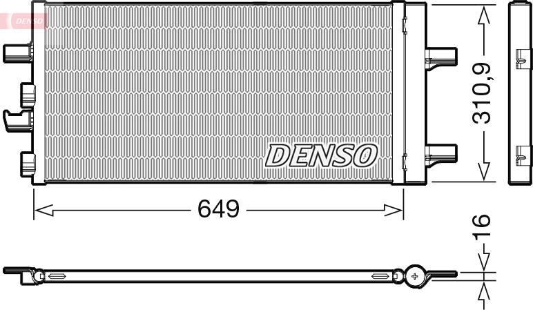 Denso DCN05104 - Condensatore, Climatizzatore www.autoricambi360.it