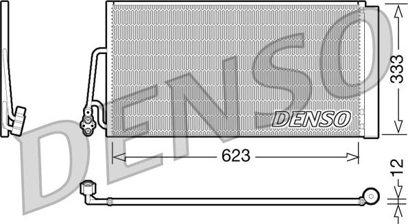 Denso DCN05102 - Condensatore, Climatizzatore www.autoricambi360.it