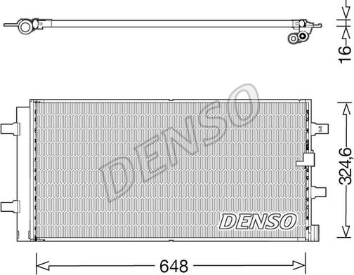 Denso DCN02044 - Condensatore, Climatizzatore www.autoricambi360.it