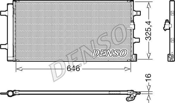 Denso DCN02041 - Condensatore, Climatizzatore www.autoricambi360.it