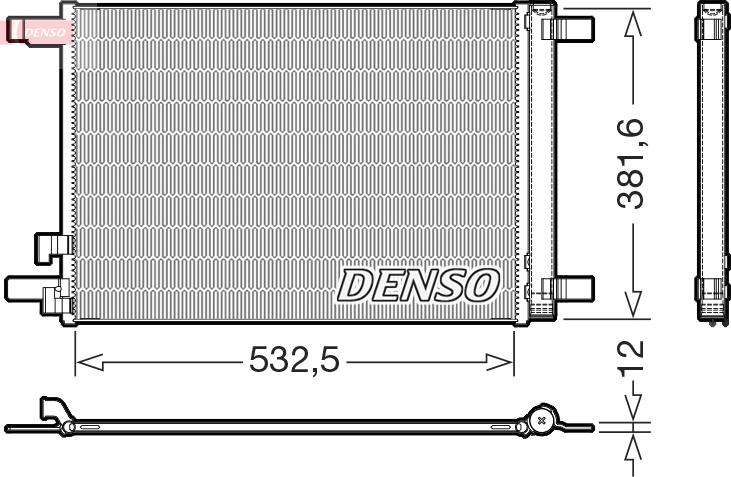Denso DCN02048 - Condensatore, Climatizzatore www.autoricambi360.it