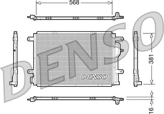 Denso DCN02004 - Condensatore, Climatizzatore www.autoricambi360.it