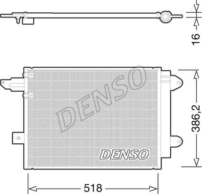 Denso DCN02005 - Condensatore, Climatizzatore www.autoricambi360.it