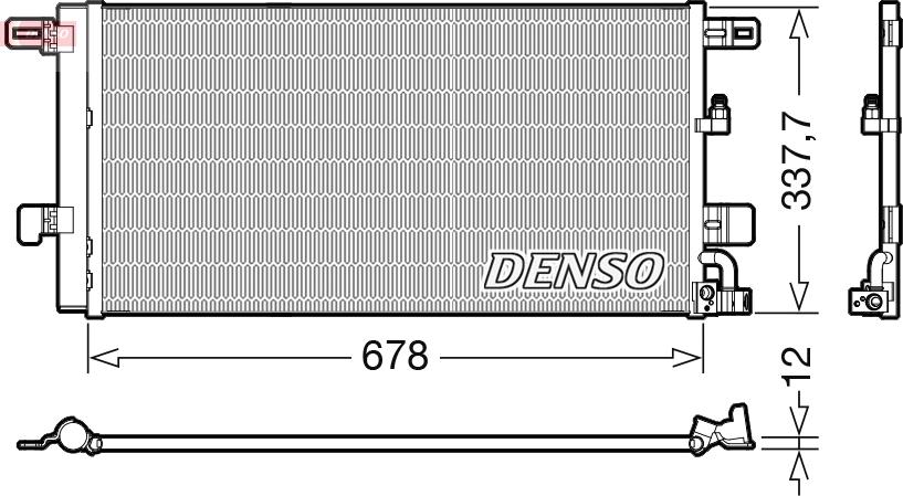 Denso DCN02001 - Condensatore, Climatizzatore www.autoricambi360.it